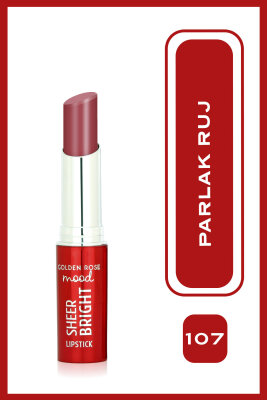  Mood Sheer Bright Lipstick - 107 Mood Mauve - Parlak Ruj - 1