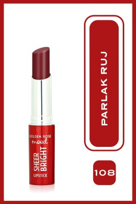  Mood Sheer Bright Lipstick- 108 Rosy Plum - Parlak Ruj 