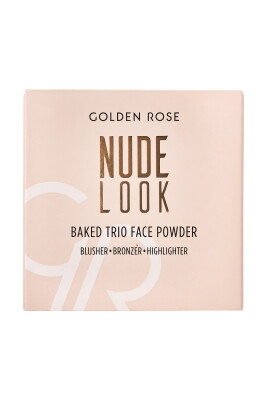 Golden Rose Nude Look Baked Trio Face Powder - 3
