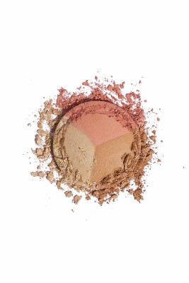 Golden Rose Nude Look Baked Trio Face Powder - 5