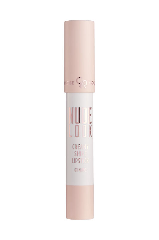  Nude Look Creamy Shine Lipstick - 01 Nude - Kalem Ruj - 1