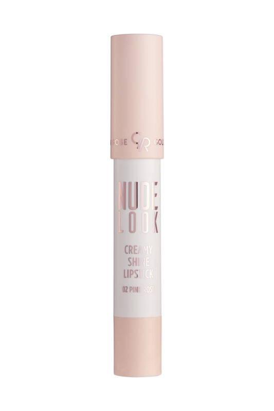 Golden Rose Nude Look Creamy Shine Lipstick 02 Pink Rose - 1