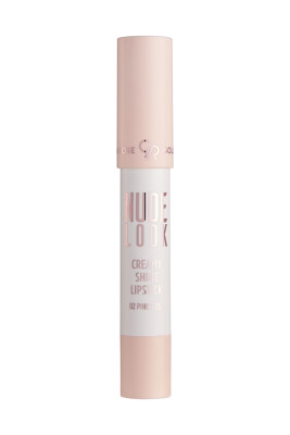  Nude Look Creamy Shine Lipstick - 02 Pink Rose - Kalem Ruj - 1
