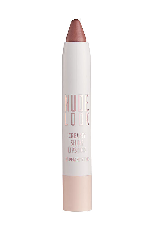  Nude Look Creamy Shine Lipstick - 03 Peachy Nude - Kremsi Parlak Kalem Ruj - 2