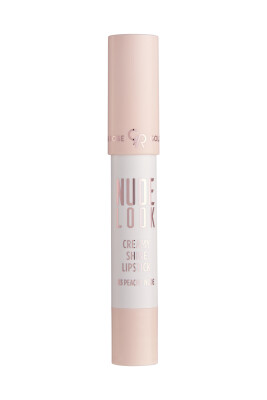 Golden Rose Nude Look Creamy Shine Lipstick 03 Peachy Nude - 1
