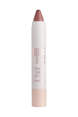  Nude Look Creamy Shine Lipstick - 03 Peachy Nude - Kalem Ruj - 2