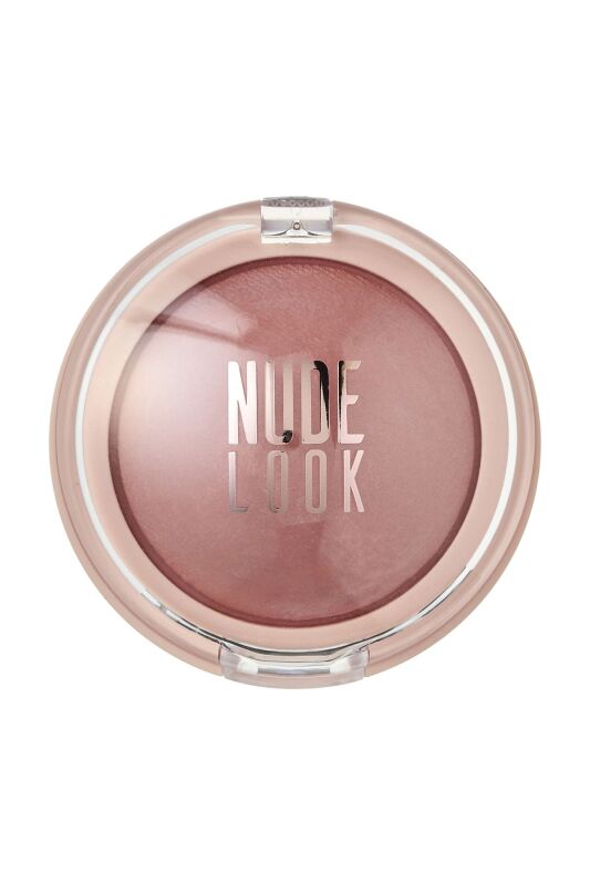 Golden Rose Nude Look Face Baked Blusher Peachy Nude - 1
