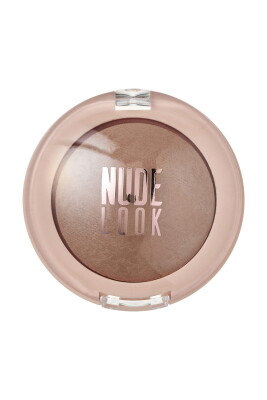  Nude Look Matte Baked Eyeshadow - Caramel Nude - Fırınlanmış Mat Göz Farı - 1