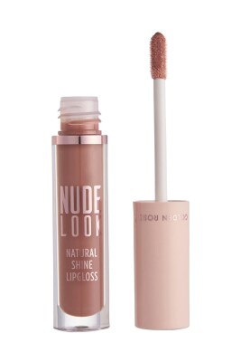  Nude Look Natural Shine Lipgloss - 01 Nude Delight - Naturel Renkli Dudak Parlatıcısı - 2
