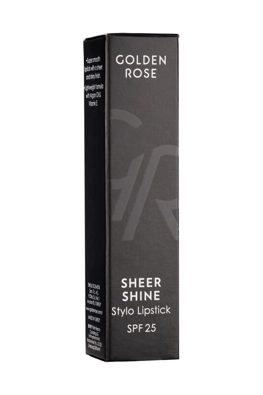 Golden Rose Sheer Shine Stylo Lipstick 01 - 3