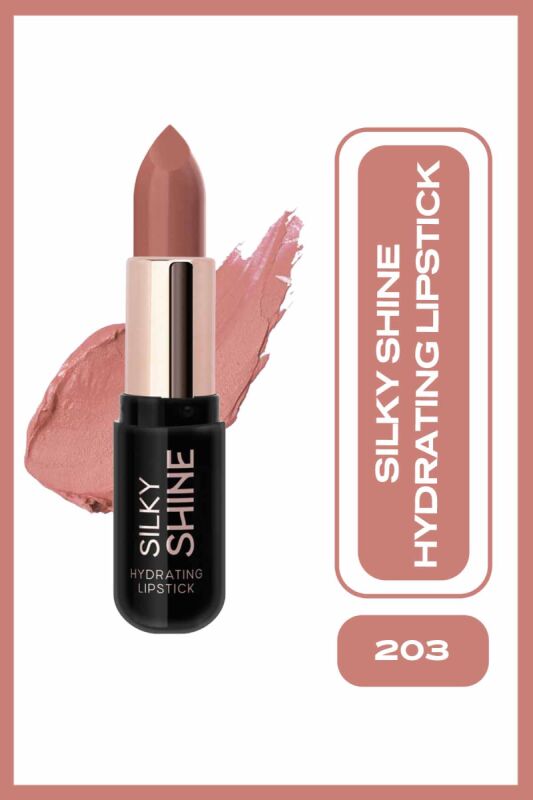  Silky Shine Hydrating Lipstick-203-Parlak Ruj - 1