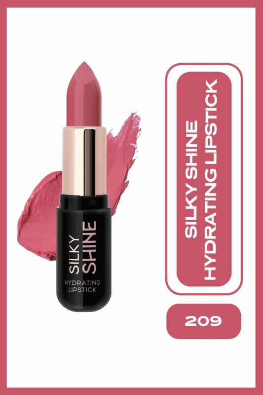  Silky Shine Hydrating Lipstick-209-Parlak Ruj - 1
