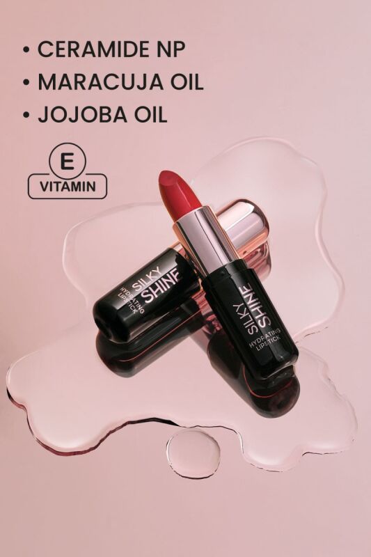  Silky Shine Hydrating Lipstick-220-Parlak Ruj - 3