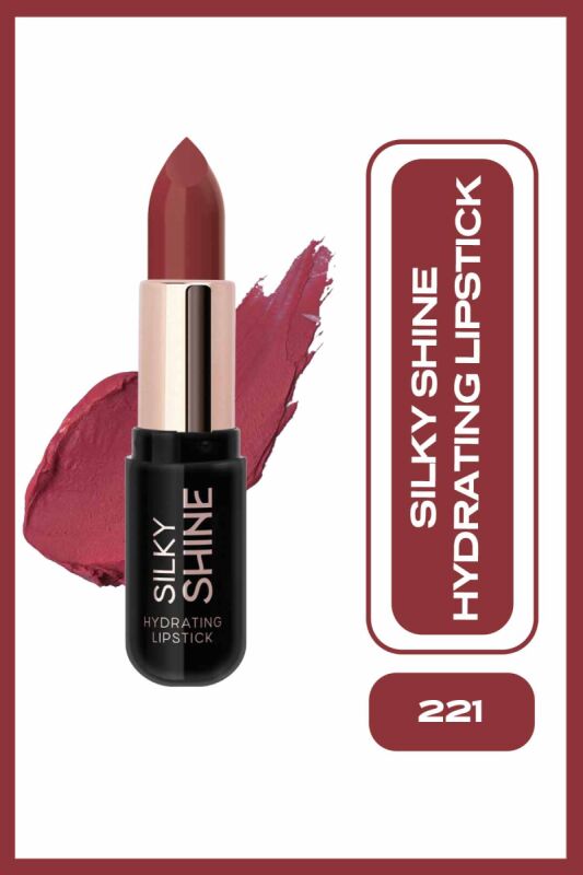  Silky Shine Hydrating Lipstick-221-Parlak Ruj - 1