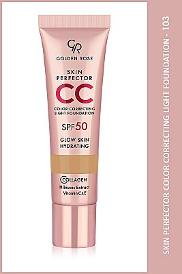  Skin Perfector CC Light Foundation No: 103 Nude - SPF 50 Korumalı CC Fondöten - Golden Rose