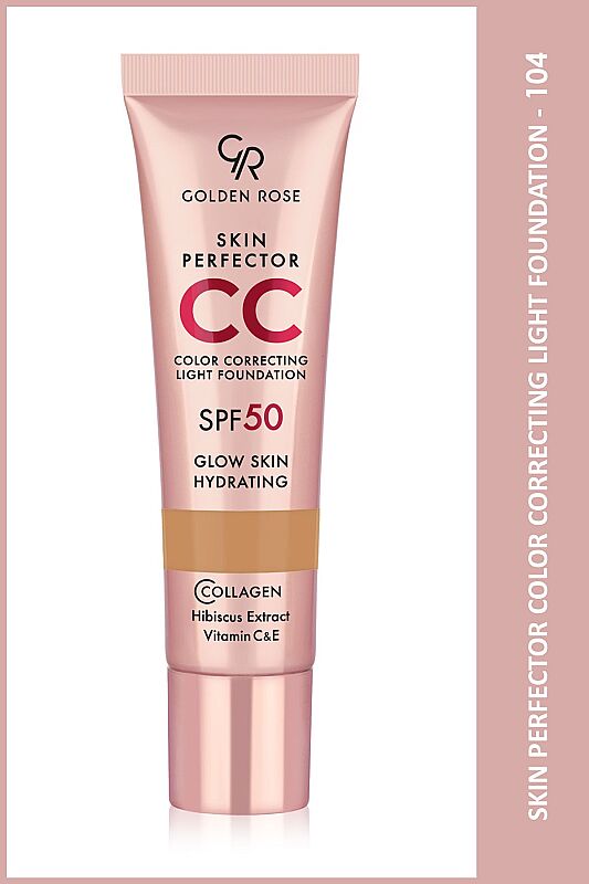 Skin Perfector CC Light Foundation No: 104 Warm Honey - SPF 50 Korumalı CC Fondöten - 1