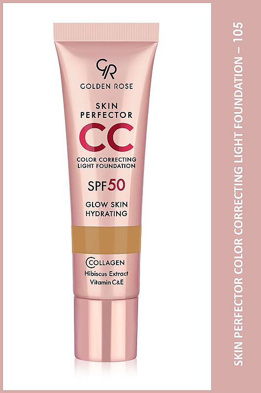 Skin Perfector CC Light Foundation No: 105 Caramel - SPF 50 Korumalı CC Fondöten - 1