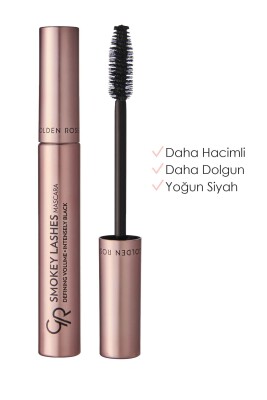 Smokey Lashes Mascara - Black - Belirginleştirici Yoğun Siyah Maskara - Golden Rose