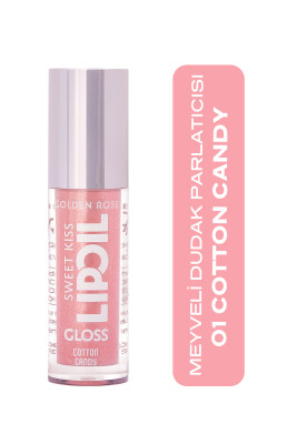 Golden Rose Sweet Kiss Lip Oil Gloss -01 - Cotton Candy- Meyveli Dudak Parlatıcısı 