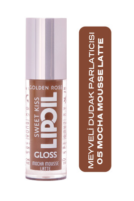 Golden Rose Sweet Kiss Lip Oil Gloss -05 - Mocha Mousse Latte- Meyveli Dudak Parlatıcısı 
