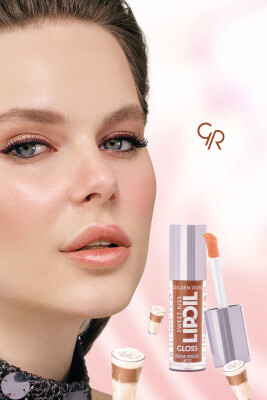 Golden Rose Sweet Kiss Lip Oil Gloss -05 - Mocha Mousse Latte- Meyveli Dudak Parlatıcısı - 6