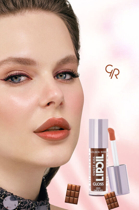 Golden Rose Sweet Kiss Lip Oil Gloss -06 - Coco Chocolate- Meyveli Dudak Parlatıcısı - 6