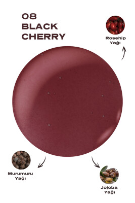 Golden Rose Sweet Kiss Lip Oil Gloss - 08-Black Cherry - Meyveli Dudak Parlatıcısı - 8