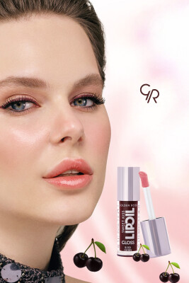 Golden Rose Sweet Kiss Lip Oil Gloss - 08-Black Cherry - Meyveli Dudak Parlatıcısı - 6