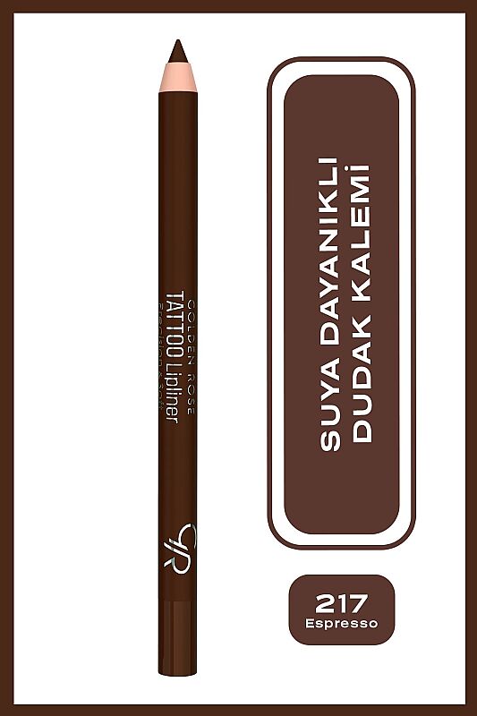 Golden Rose Tattoo Lipliner-217 Espresso-Dudak Kalemi - 1