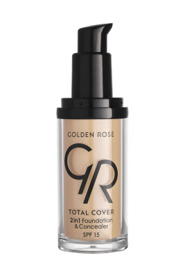 Total Cover 2in1 Foundation & Concealer - 02 Ivory - 2si1 Arada Fondöten ve Kapatıcı - 2
