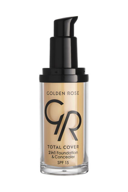 Total Cover 2in1 Foundation & Concealer - 03 Almond - 2si1 Arada Fondöten ve Kapatıcı - 2