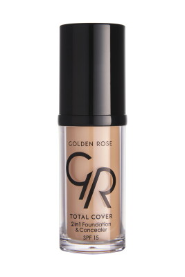 Golden Rose Total Cover 2in1 Foundation&Concealer 21 Light Yellow Beige 