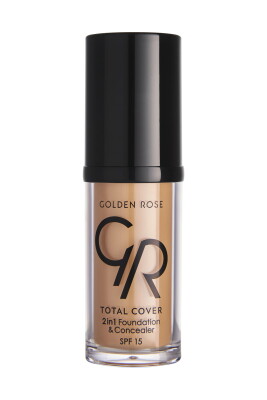 Total Cover 2in1 Foundation & Concealer - 12 Light Beige - 2si1 Arada Fondöten ve Kapatıcı 