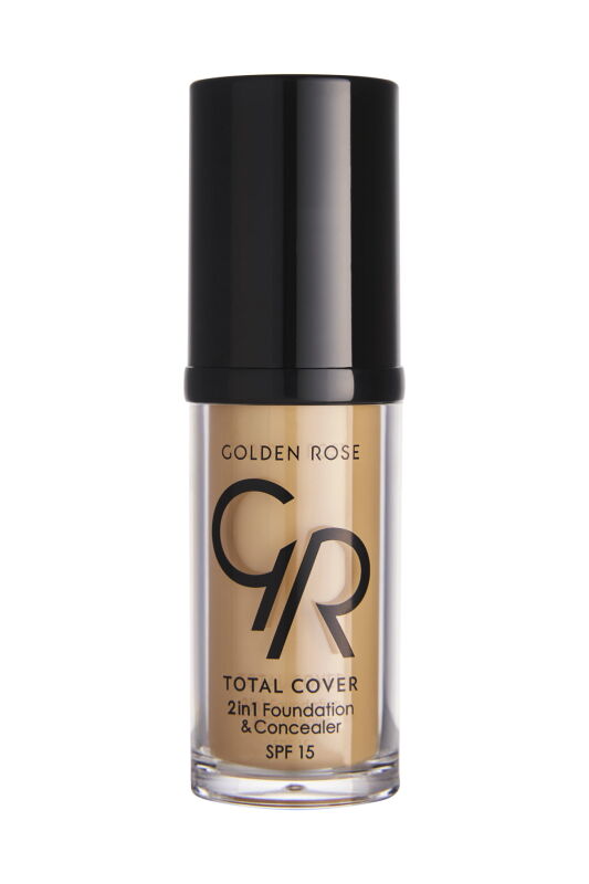 Total Cover 2in1 Foundation & Concealer - 23 Medium Yellow Beige - 2si1 Arada Fondöten ve Kapatıcı - 1