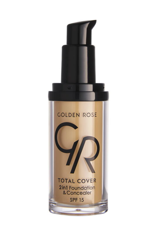 Total Cover 2in1 Foundation & Concealer - 23 Medium Yellow Beige - 2si1 Arada Fondöten ve Kapatıcı - 2