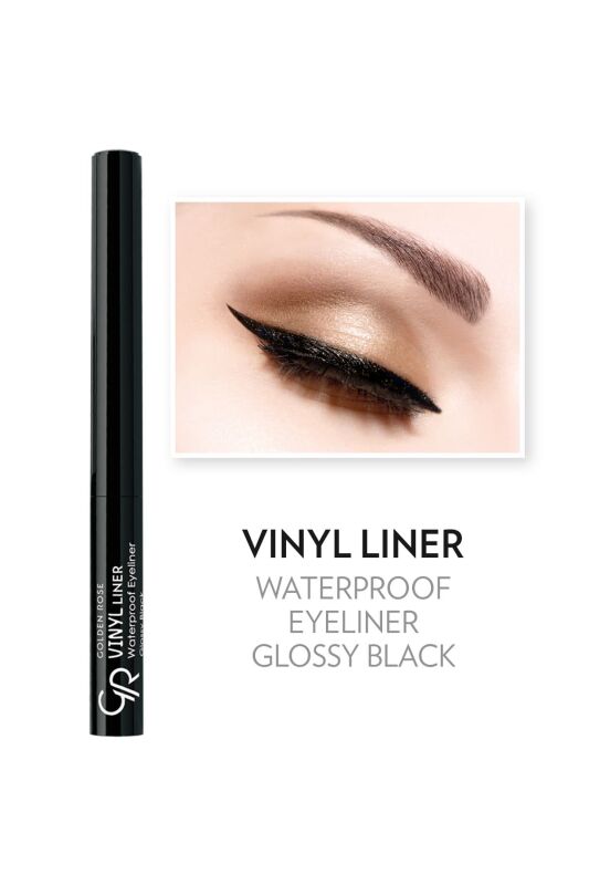  Vinyl Liner Waterproof Eyeliner - Black - Suya Dayanıklı Eyelıner - 4