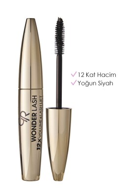 Wonder Lash Mascara - Black - Yoğun Hacim Veren Maskara - Golden Rose