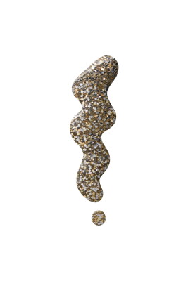 Wow Nail Color Glitter - 206 Glitter - Işıltılı Mini Oje - Golden Rose (1)