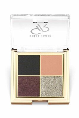 Quattro Eyeshadow Palette - 01 Midnight Kiss - Dörtlü Far Paleti - Golden Rose (1)