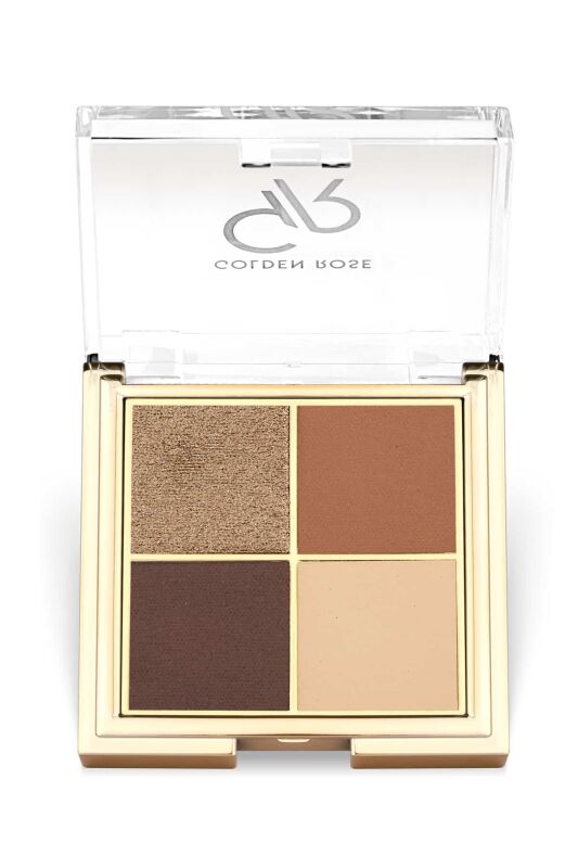Golden Rose Quattro Eyeshadow Palette 04 Coffee Dream - 1