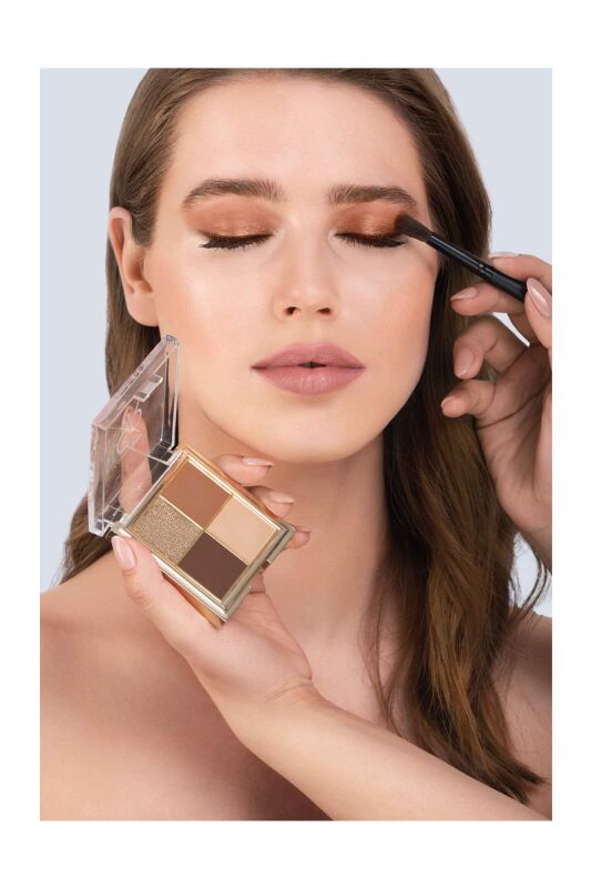 Golden Rose Quattro Eyeshadow Palette 04 Coffee Dream - 3