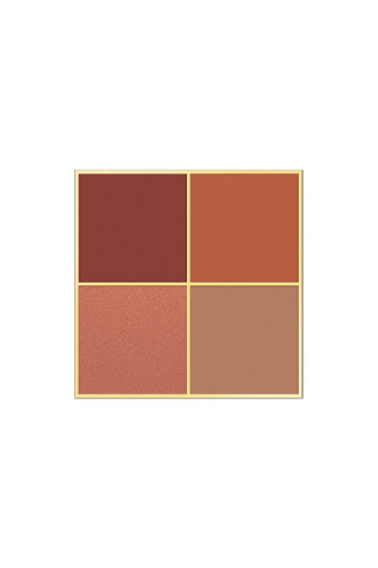 Golden Rose Quattro Eyeshadow Palette 05 Red Brick - 2