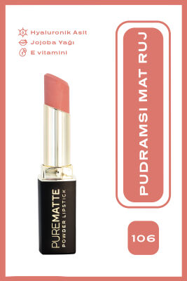 Pure Matte Powder Lipstick - 106 - Pudralı Mat Ruj - Golden Rose (1)