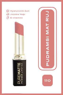 Pure Matte Powder Lipstick - 110 - Pudralı Mat Ruj - Golden Rose (1)