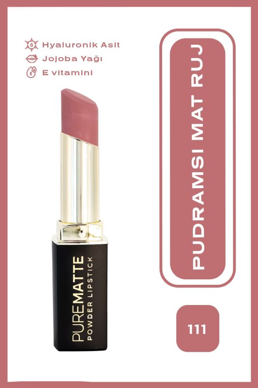Pure Matte Powder Lipstick - 111 - Pudralı Mat Ruj - 1