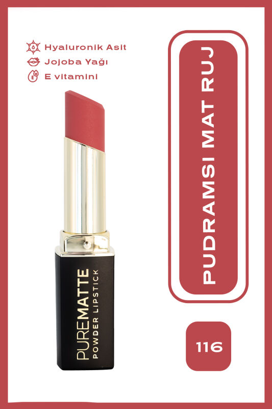 Pure Matte Powder Lipstick - 116 - Pudralı Mat Ruj - 1