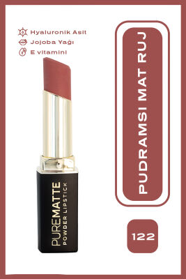 Pure Matte Powder Lipstick - 122 - Pudralı Mat Ruj - Golden Rose (1)