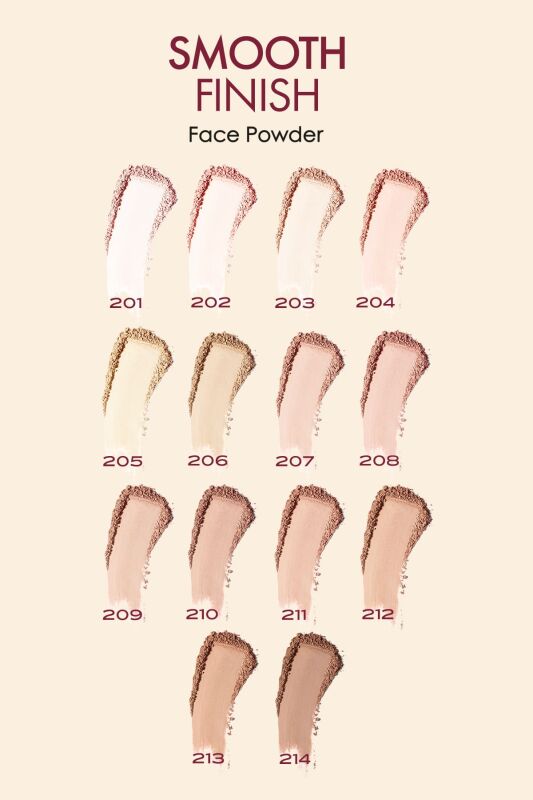 Smooth Finish Face Powder- 204 - Sıkıştırılmış Pudra - 4