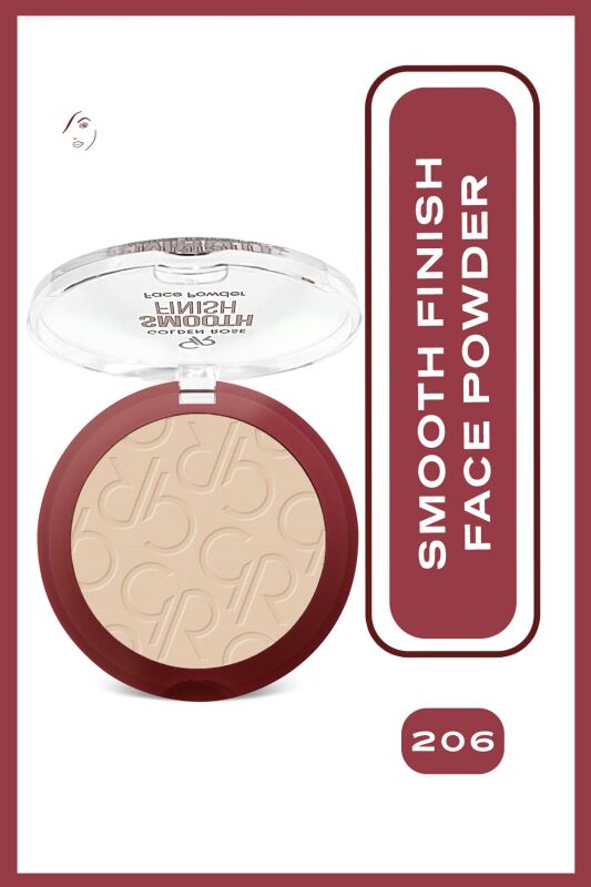 Smooth Finish Face Powder- 206 - Sıkıştırılmış Pudra - 1